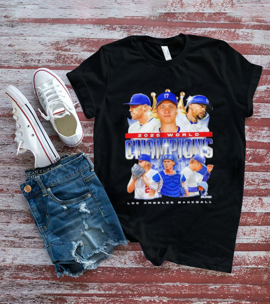 2025 World Champions Los Angeles Baseball Series T-Shirt