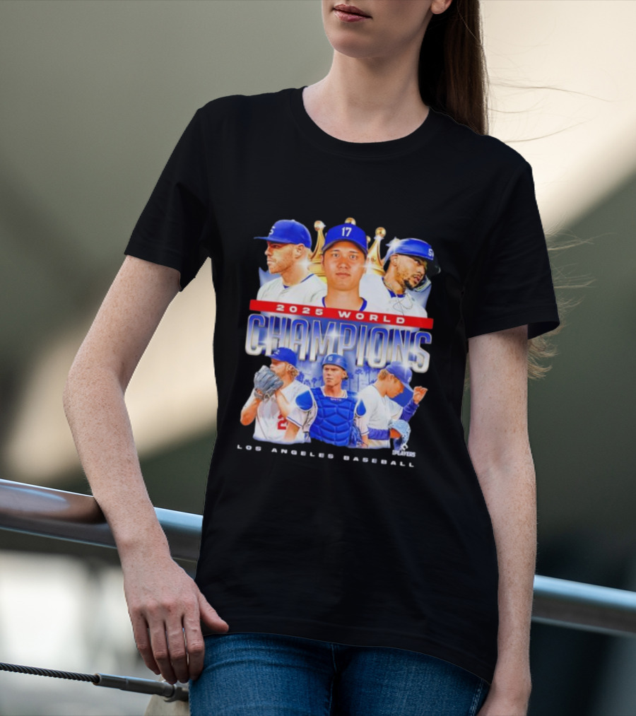 2025 World Champions Los Angeles Baseball Series T-Shirt