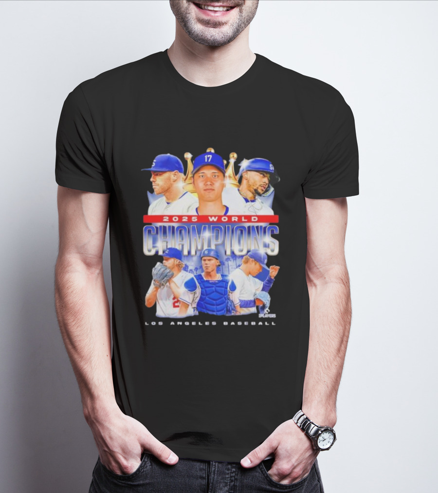 2025 World Champions Los Angeles Baseball Series T-Shirt