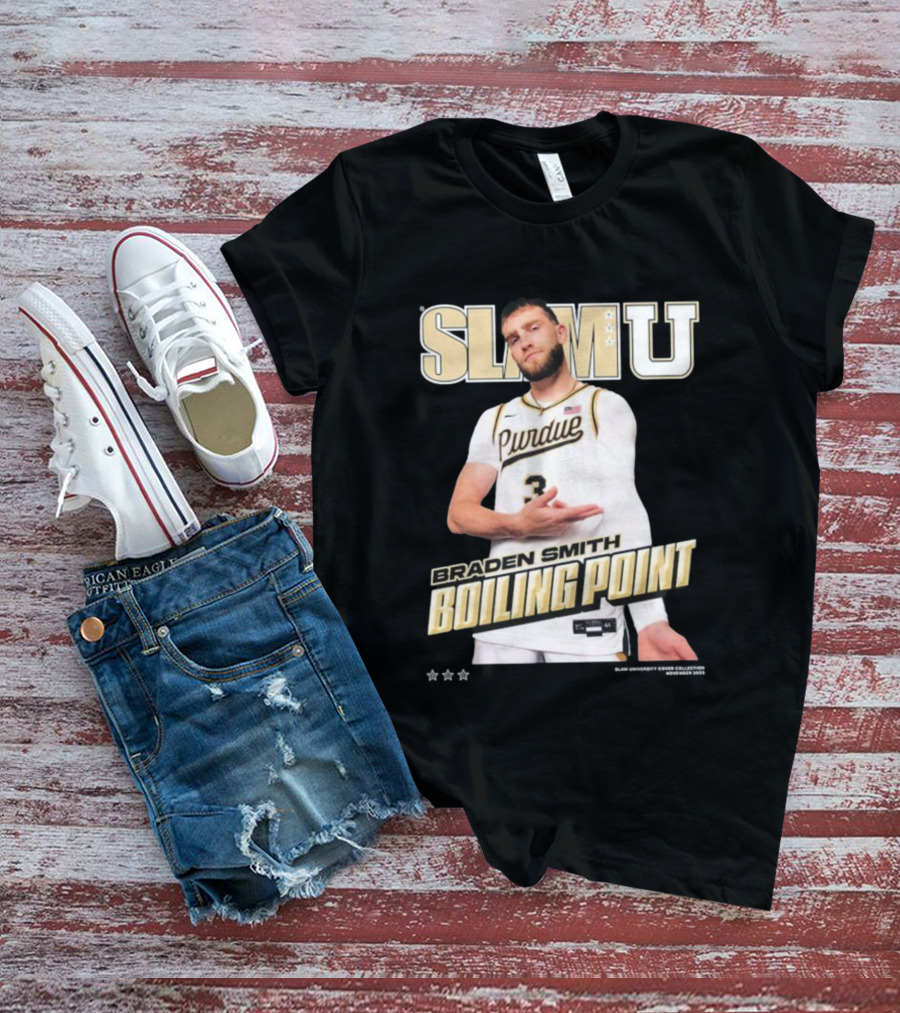 SlamU Braden Smith Boiling Point Purdue Boilermakers T-Shirt