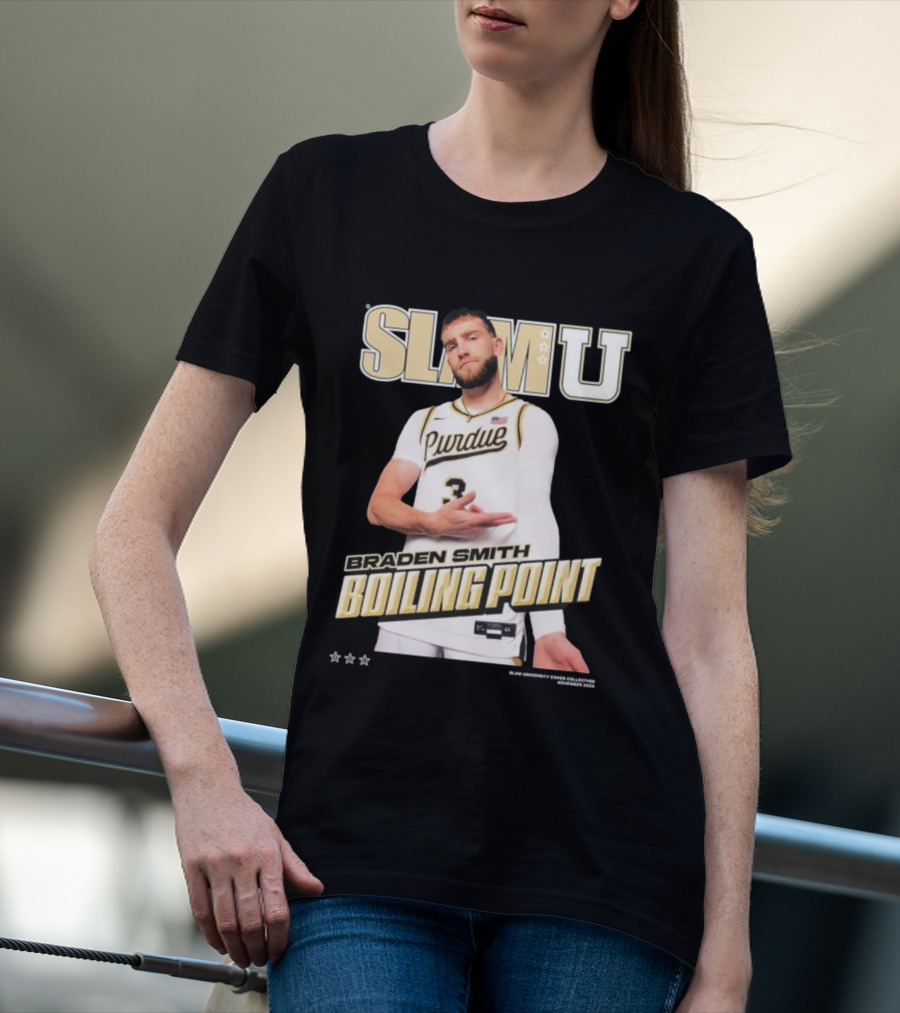 SlamU Braden Smith Boiling Point Purdue Boilermakers T-Shirt