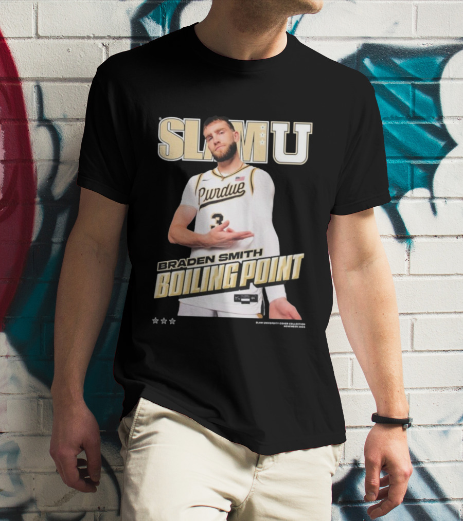 SlamU Braden Smith Boiling Point Purdue Boilermakers T-Shirt