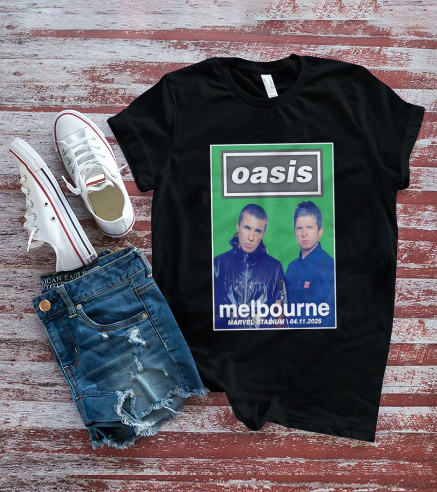 Oasis Melbourne November 4 2025 Marvel Stadium T-Shirt