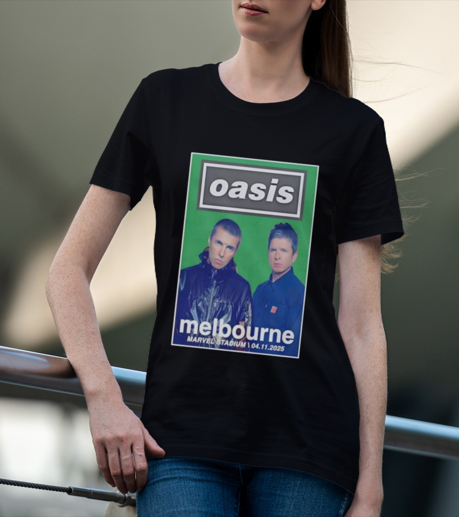 Oasis Melbourne November 4 2025 Marvel Stadium T-Shirt