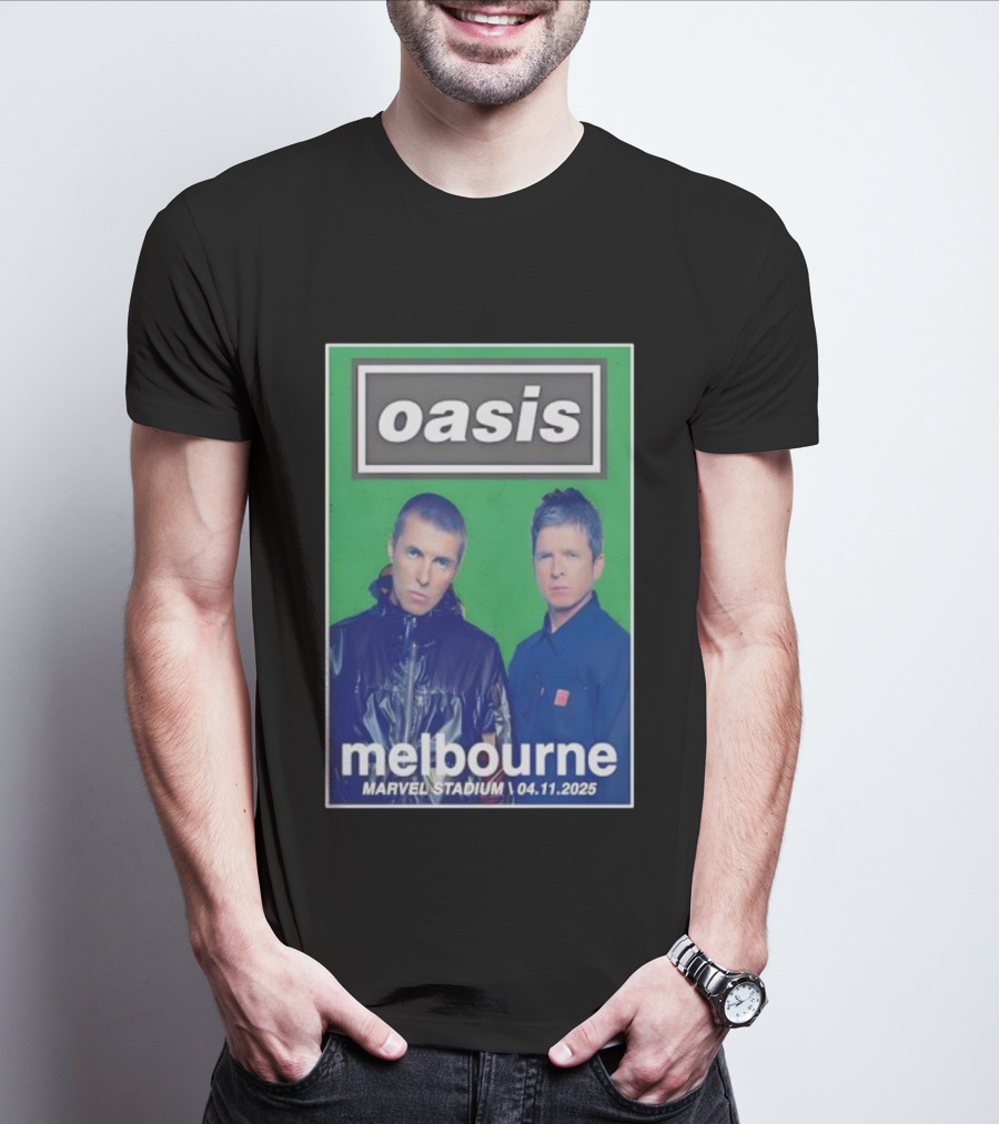Oasis Melbourne November 4 2025 Marvel Stadium T-Shirt