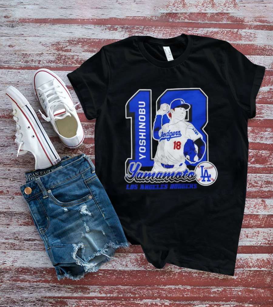 Yoshinobu Yamamoto Dodgers 18 LA Baseball 2025 T-Shirt