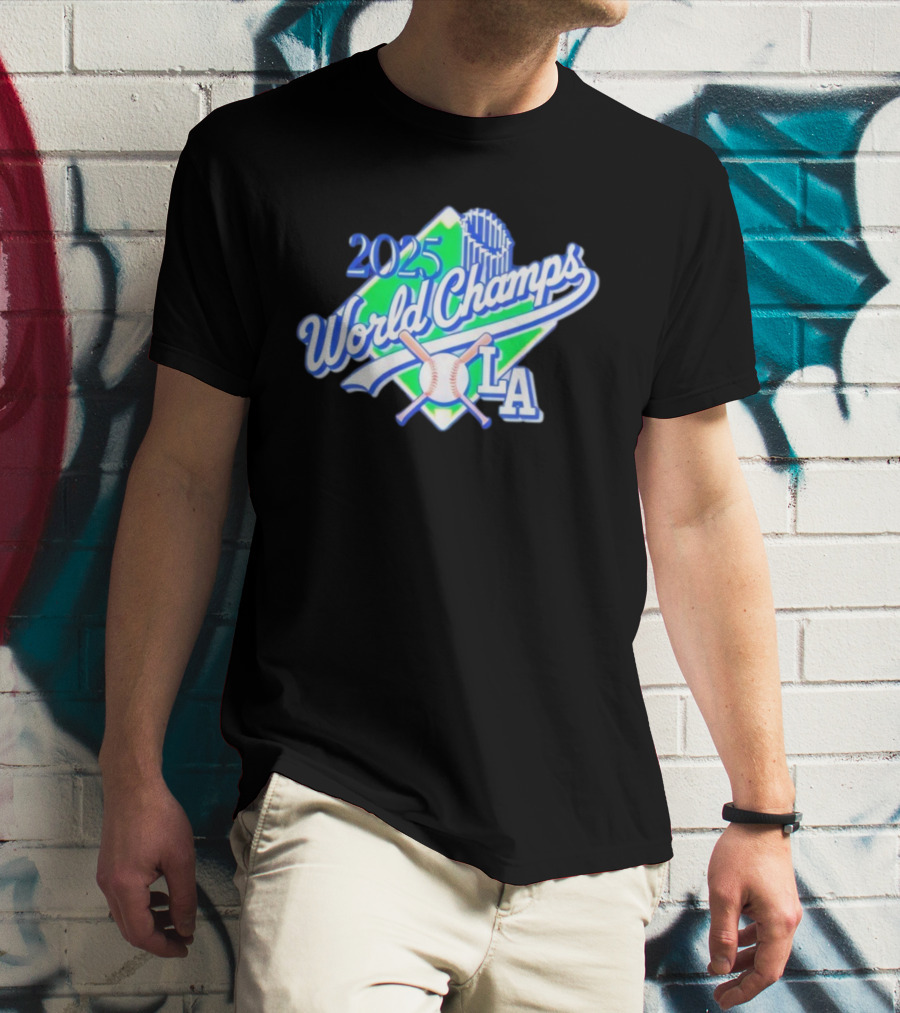 2025 World Champs LA Baseball Celebration T-Shirt
