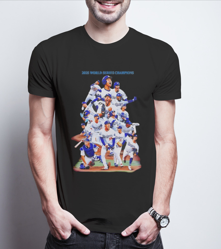 Yoshinobu Yamamoto GOAT Los Angeles Dodgers World Series Champions T-Shirt