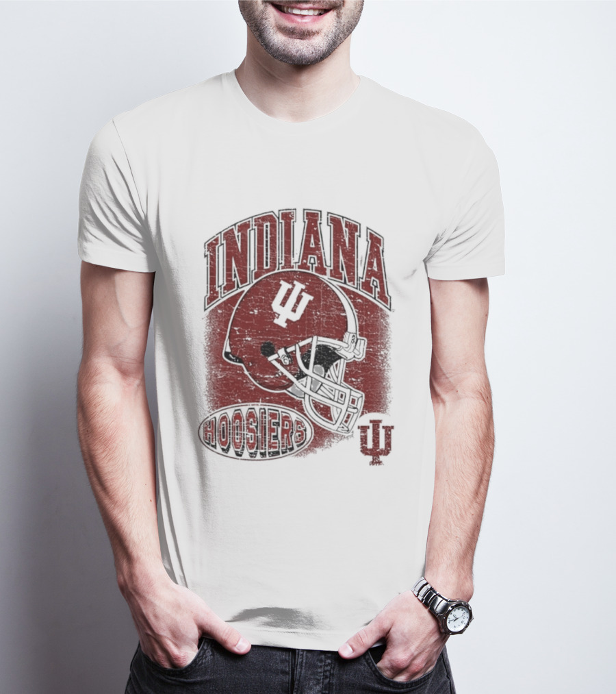 Indiana Hoosiers Vintage Helmet IU Football T-Shirt
