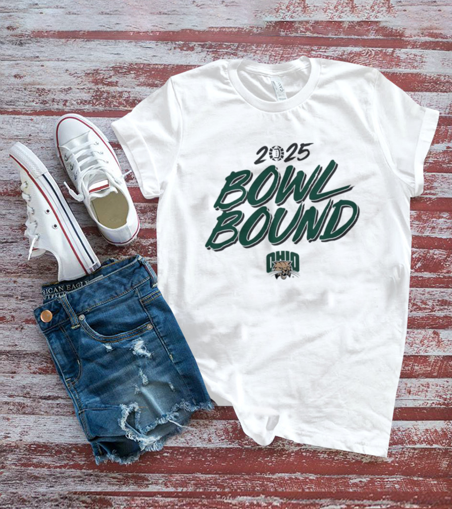 2025 Bowl Bound Ohio Bobcats Football T-Shirt