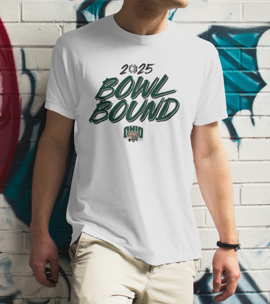 2025 Bowl Bound Ohio Bobcats Football T-Shirt