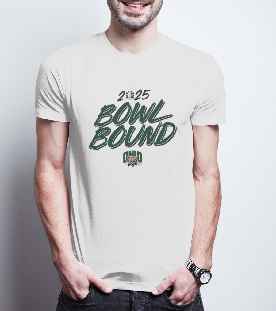 2025 Bowl Bound Ohio Bobcats Football T-Shirt