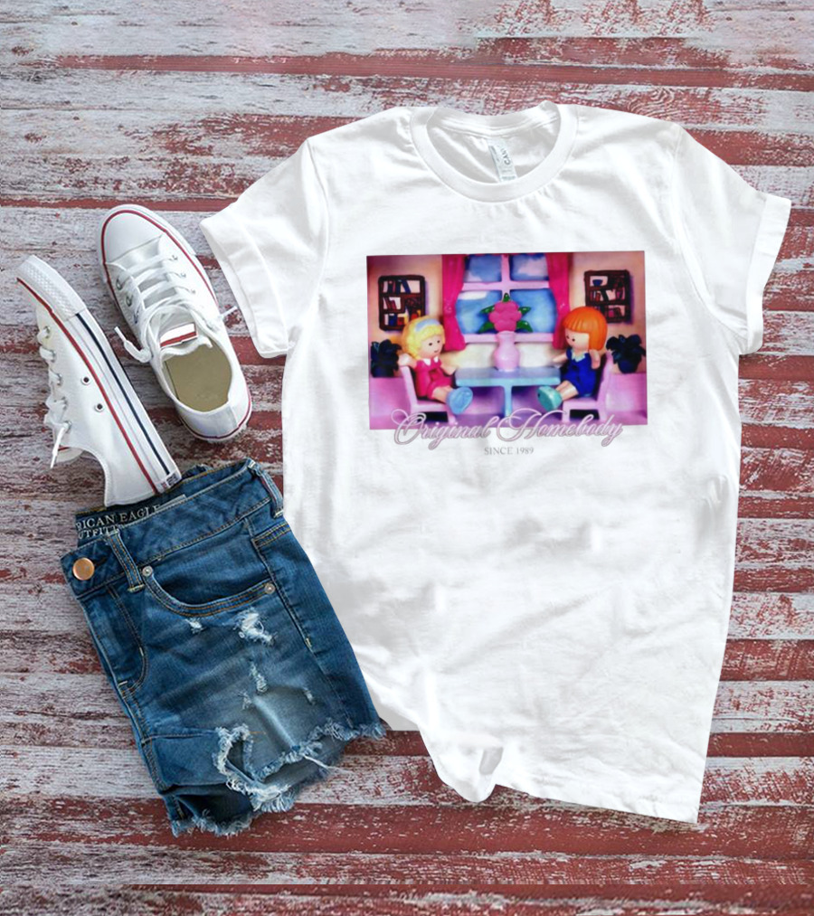 Polly Pocket Dolls Original Homebody Since 1989 Playhouse Scene T-Shirt