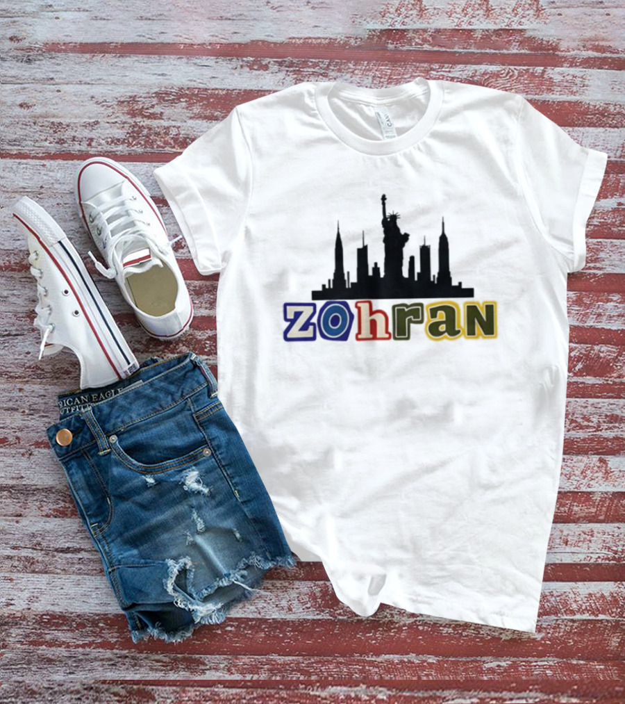 Zohran Mamdani NYC Skyline Statue Of Liberty T-Shirt