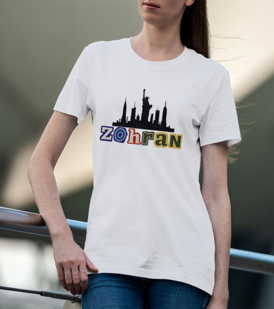 Zohran Mamdani NYC Skyline Statue Of Liberty T-Shirt