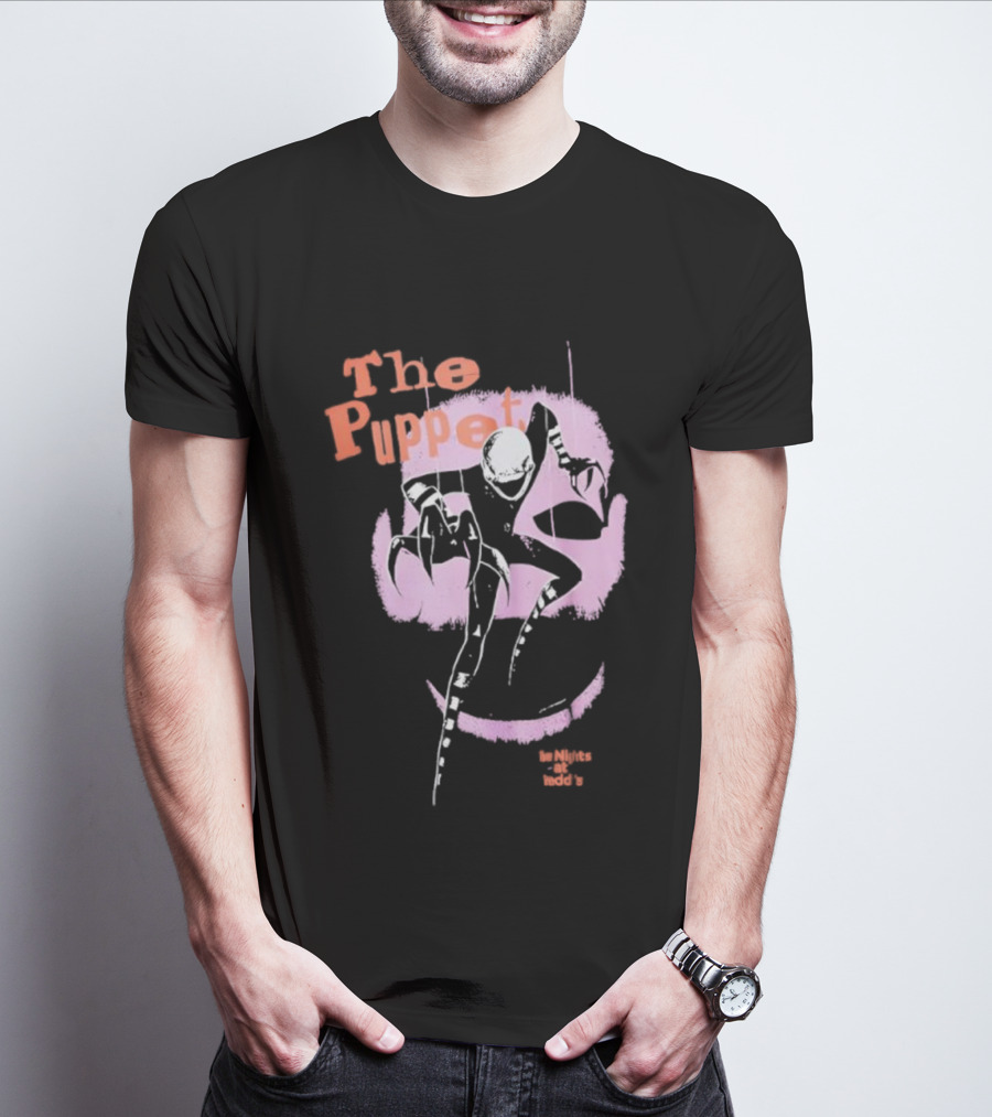 The Puppet Five Nights At Freddy’s Purple And Orange Design T-Shirt