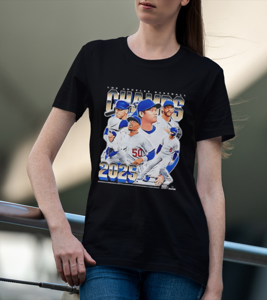 Los Angeles Baseball Champs 2025 Vintage T-Shirt