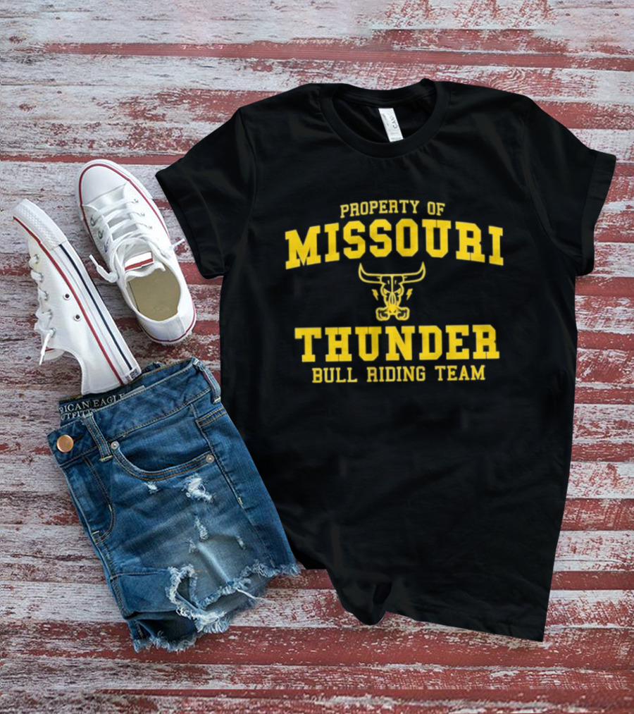 Property Of Missouri Thunder Bull Riding Team T-Shirt