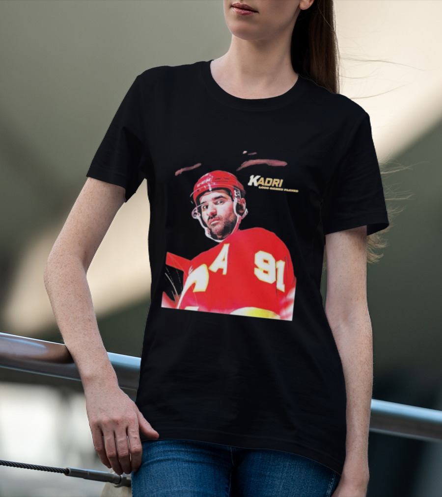Kadri Calgary Hockey 91 Achievement Milestone T-Shirt