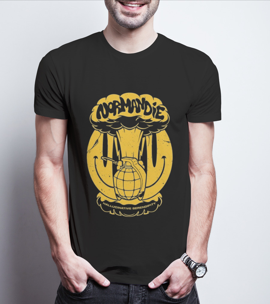 Normandie Hallucinative Serendipity Bomb Retro Style T-Shirt