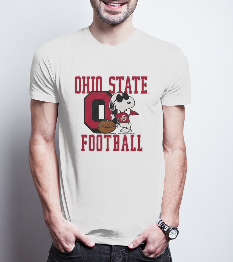 Ohio State Football Snoopy Joe Cool Peanuts Buckeyes Go Buckeyes T-Shirt