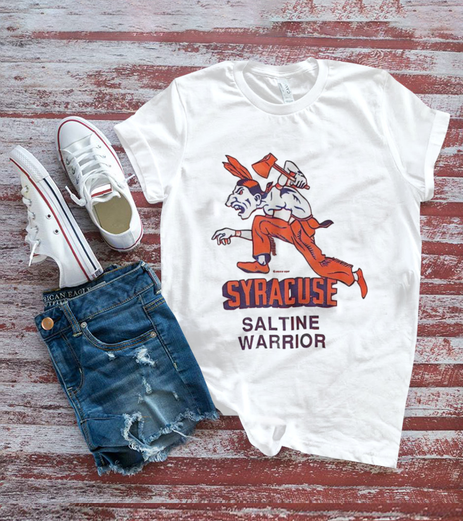 Syracuse Saltine Warrior Vintage Mascot Image T-Shirt