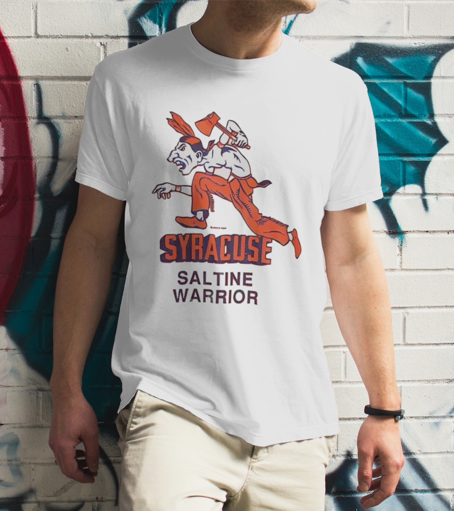 Syracuse Saltine Warrior Vintage Mascot Image T-Shirt