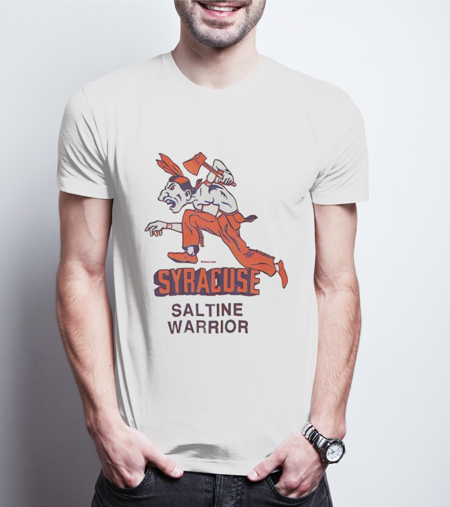 Syracuse Saltine Warrior Vintage Mascot Image T-Shirt