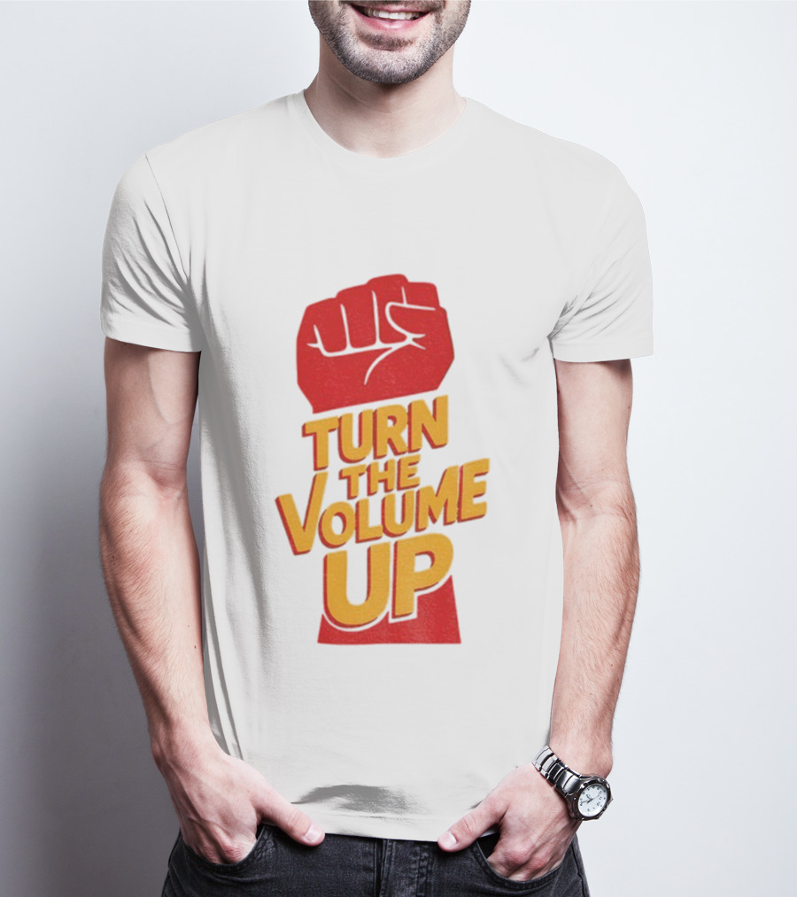 Turn The Volume Up Progressive Fist Symbol Mayor Mamdani NYC Elections 2025 T-Shirt
