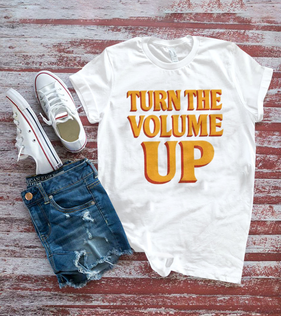 TURN THE VOLUME UP Zohran Mamdani Political Activism Apparel T-Shirt