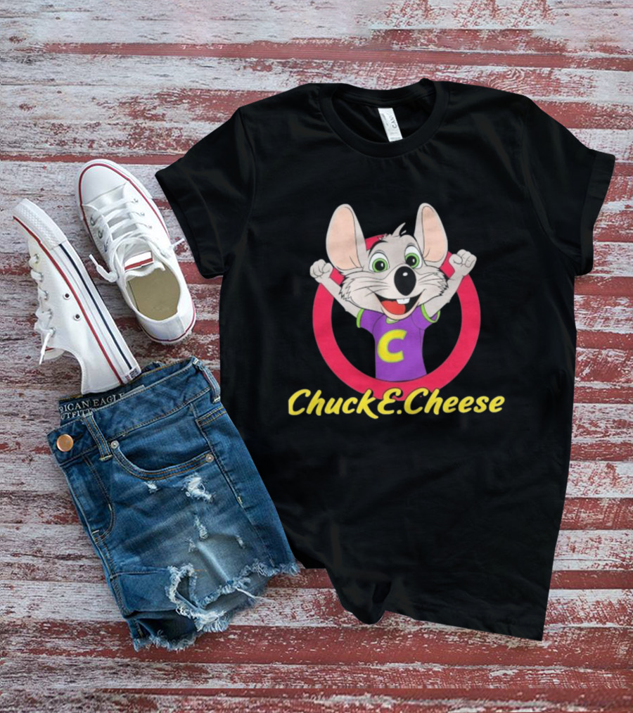 Chuck E Cheese Celebratory Character Circle T-Shirt