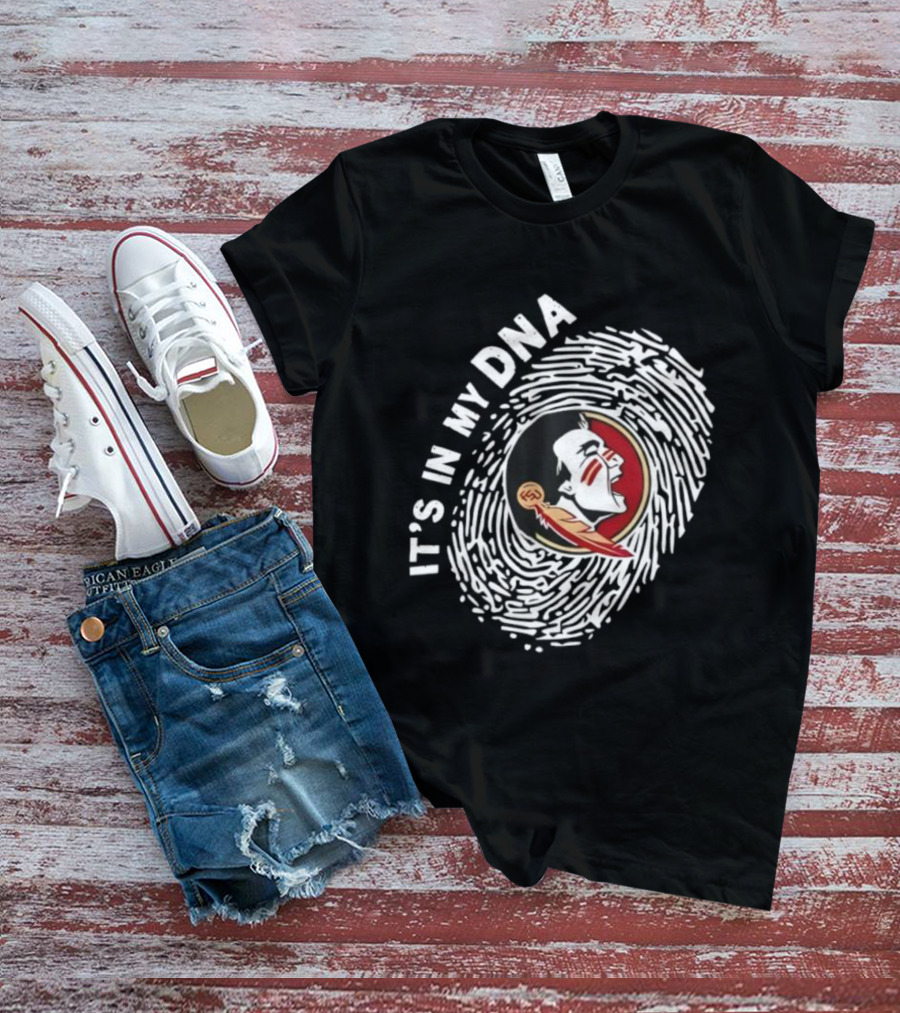 Florida State Seminoles It's In My DNA Fingerprint T-Shirt
