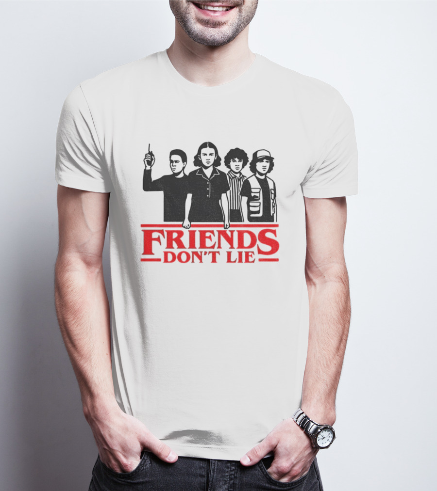 FRIENDS DON'T LIE Stranger Things Silhouettes 2025 T-Shirt