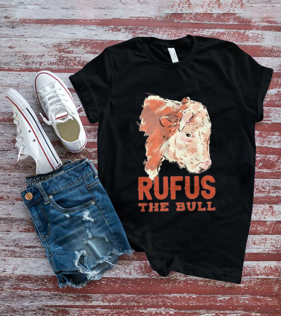 Rufus The Bull Cow Retro Style Rustic T-Shirt