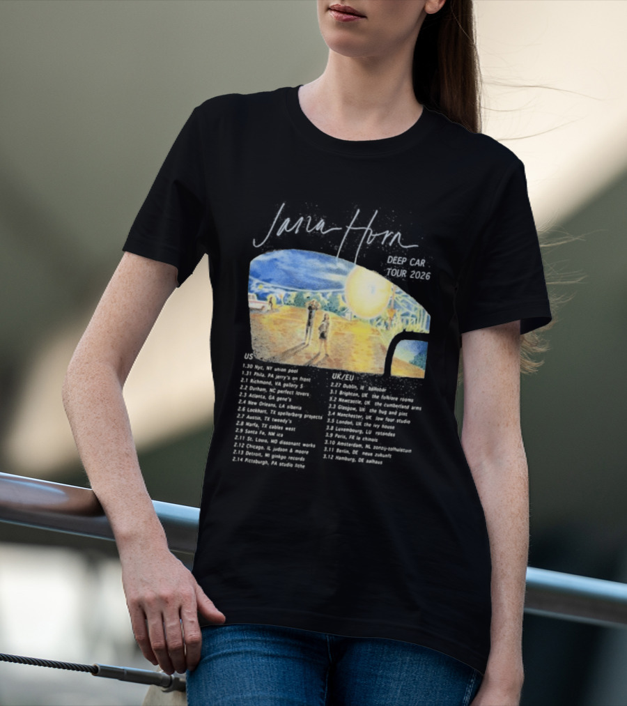 Jana Horn Deep Car Tour 2026 Dates Texas Sun T-Shirt