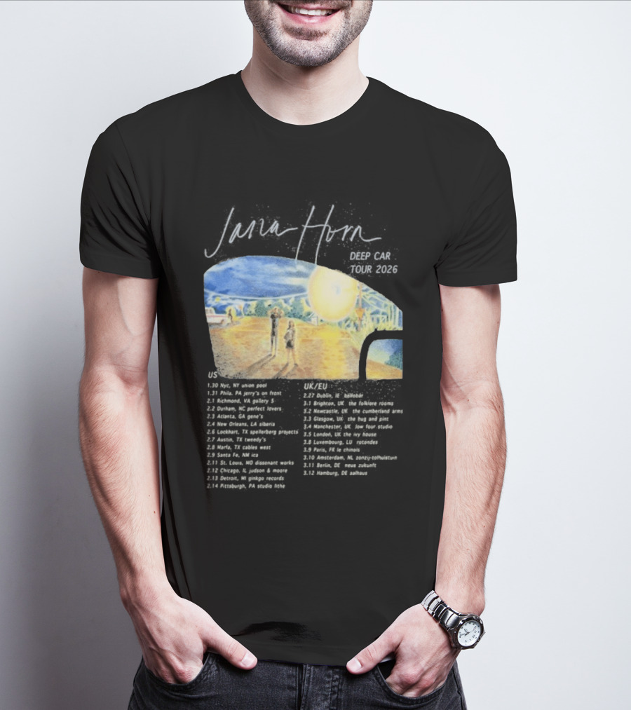Jana Horn Deep Car Tour 2026 Dates Texas Sun T-Shirt