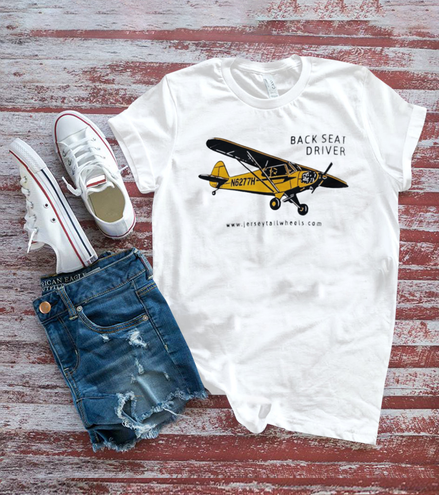 Back Seat Driver N6277H Yellow Aircraft T-Shirt