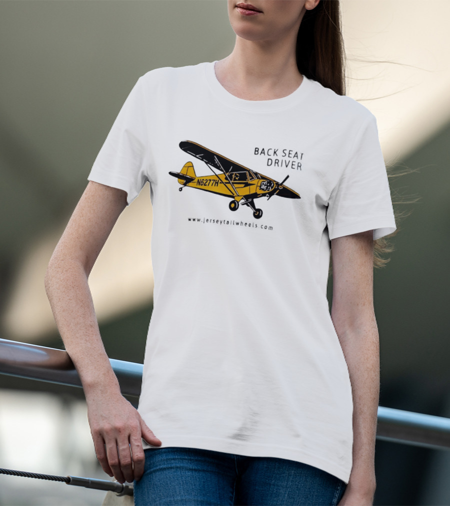Back Seat Driver N6277H Yellow Aircraft T-Shirt