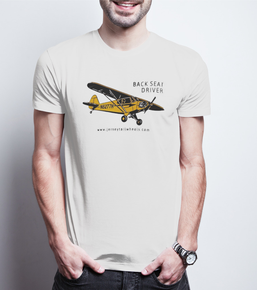 Back Seat Driver N6277H Yellow Aircraft T-Shirt