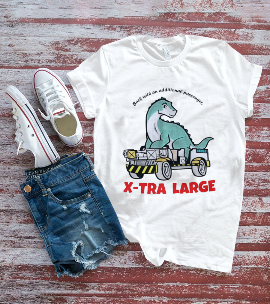 X Tra Large Dinosaur Back With An Additional Passenger T-Shirt