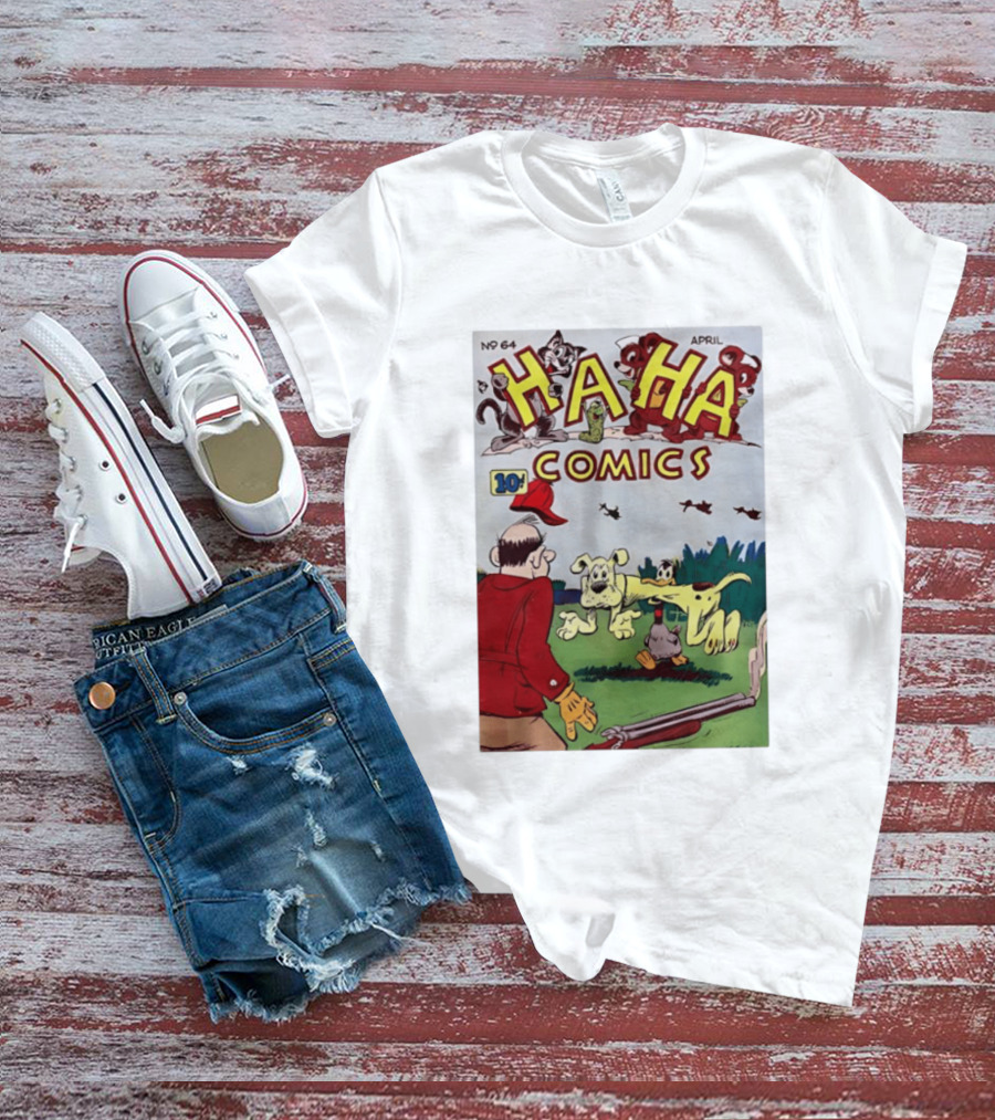 Ha Ha Comics No 64 April 10 Cent Vintage Cover T-Shirt