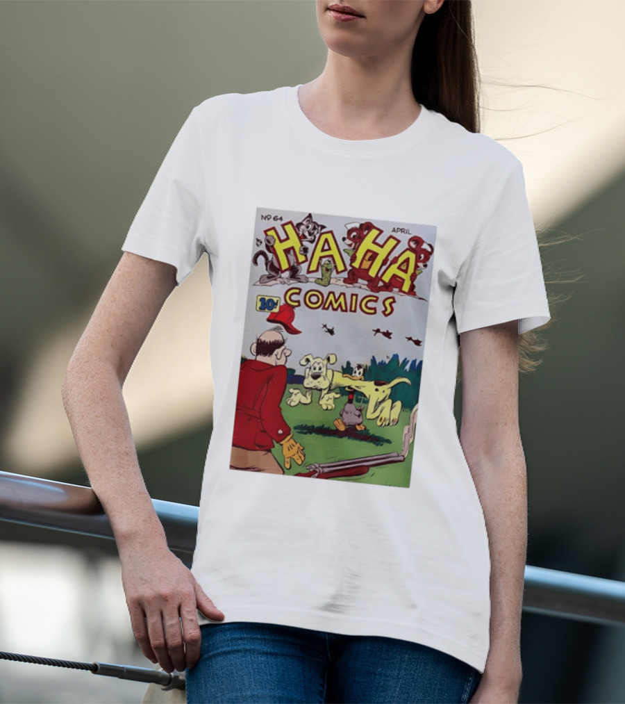 Ha Ha Comics No 64 April 10 Cent Vintage Cover T-Shirt
