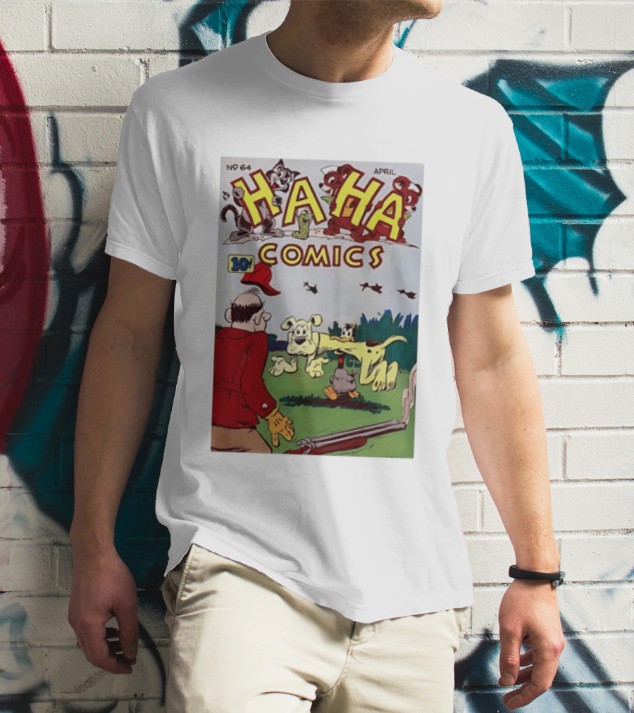 Ha Ha Comics No 64 April 10 Cent Vintage Cover T-Shirt
