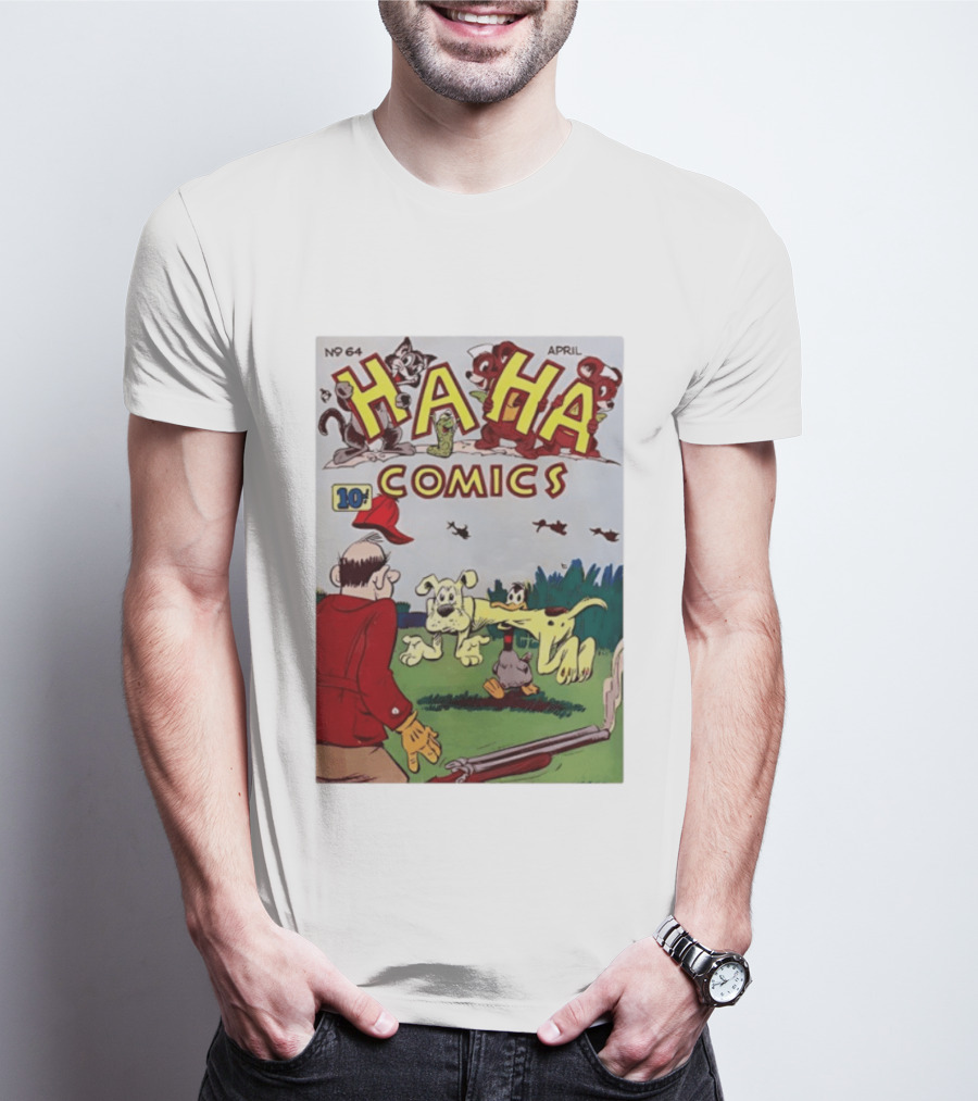 Ha Ha Comics No 64 April 10 Cent Vintage Cover T-Shirt