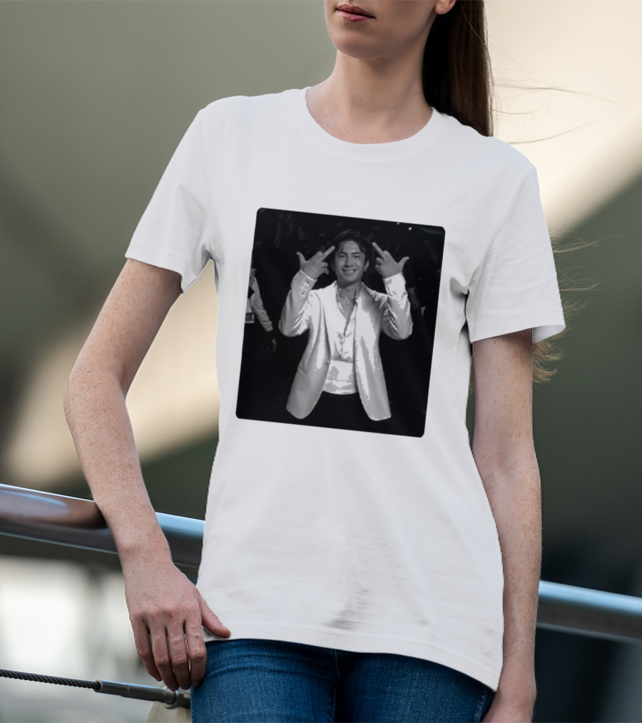 Hudson Williams Glambot Heated Rivalry Jacket Gesture T-Shirt