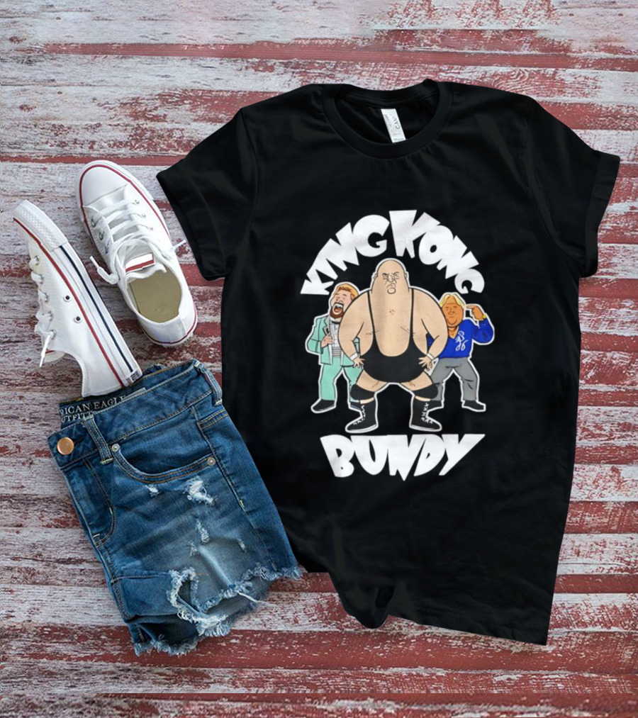 King Kong Bundy Wrestling Managers Cartoon T-Shirt