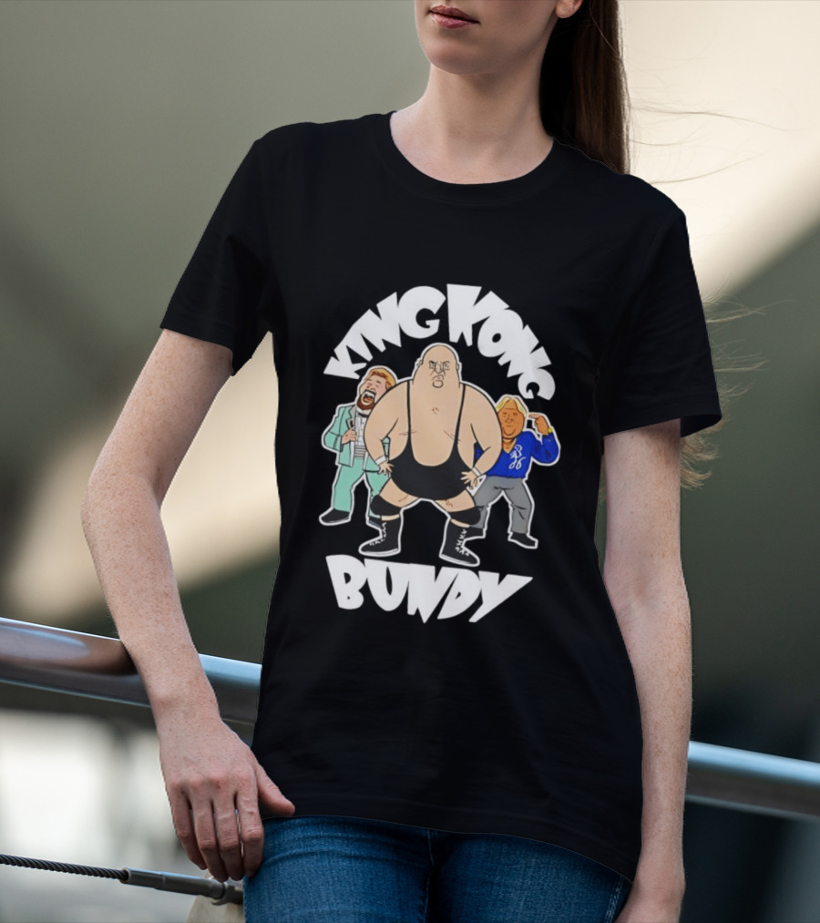 King Kong Bundy Wrestling Managers Cartoon T-Shirt