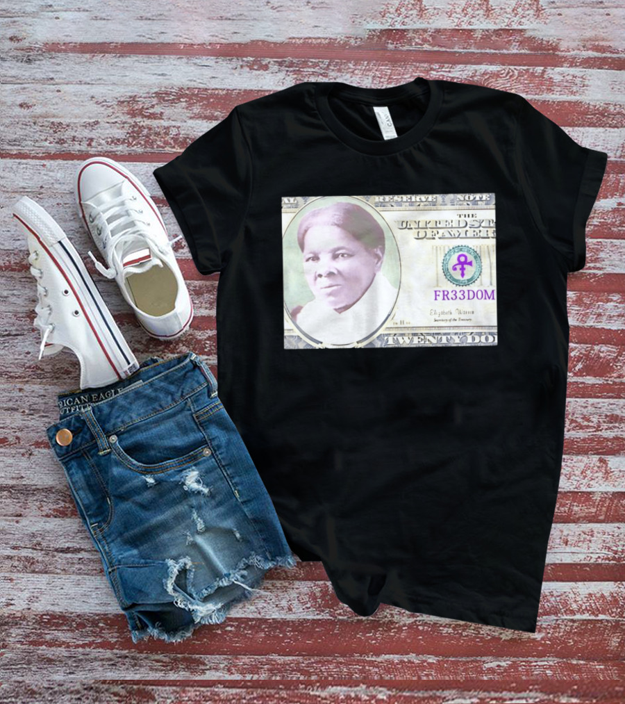 Harriet Tubman Twenty Dollar FR33DOM Note United States T-Shirt