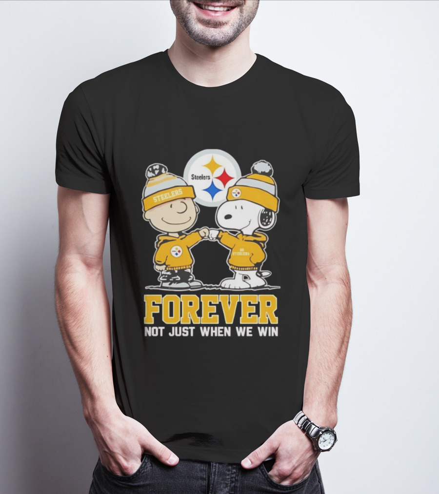 Peanut Snoopy Charlie Brown Steelers Forever Not Just When We Win T-Shirt