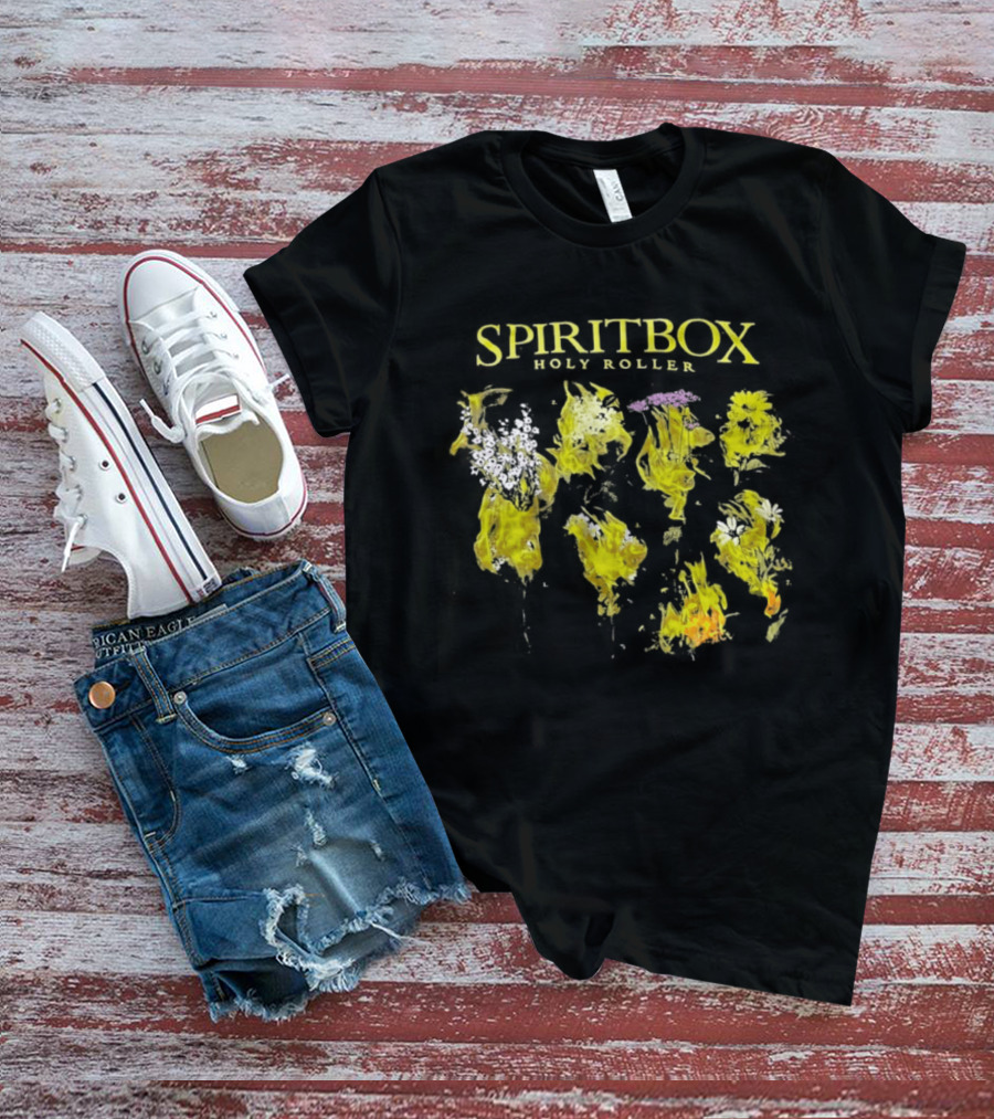 SPIRITBOX Holy Roller Yellow Floral T-Shirt